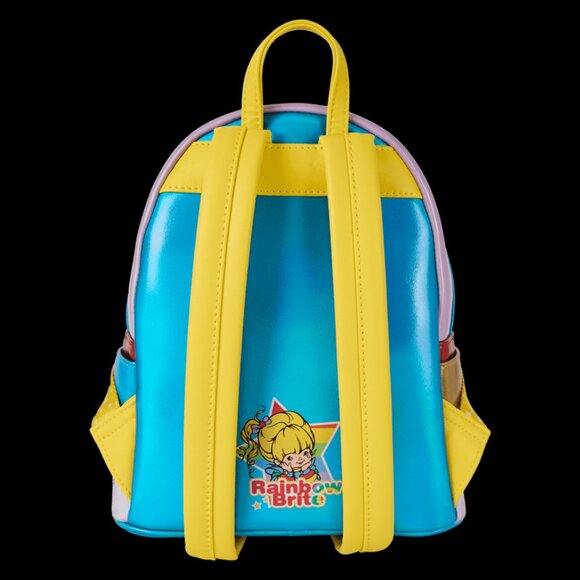 Loungefly Rainbow Brite Mini Backpack Characters Rainbow Metallic Bag - Picture 3 of 5
